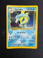 Pokemon Gyarados 6/102 Set Base Rara Holo Unlimited Wizards ITA Carte Vintage