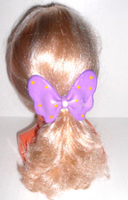 FARFALLA lilla viola a pois 80s fermaglio per capelli super pop preppy
