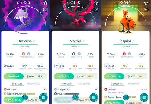 Moltres articuno zapdos - articuno,,