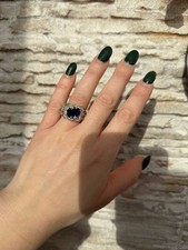 Anello In Argento 925 Zaffiro