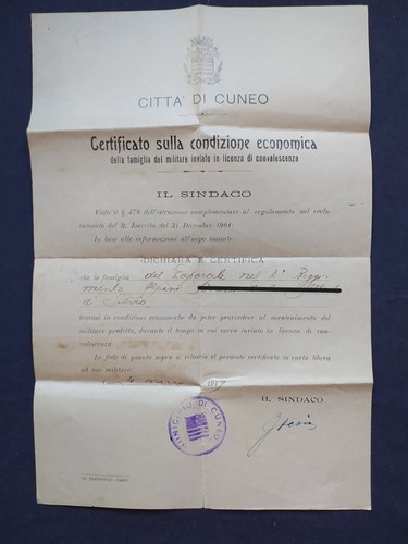 Citta cuneo certificato - di,