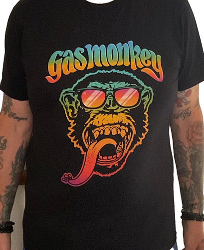 Maglietta gas monkey - monkey, garage