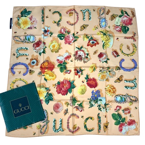 Sciarpa gucci seta floreale - sciarpa,