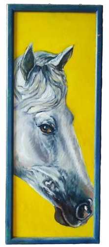 Quadro cavallo dipinto mano - quadro,