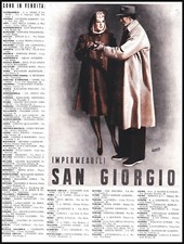 PUBBLICITA' 1940 IMPERMEABILI