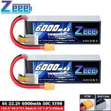 2x Zeee 22,2V 6S batteria lipo