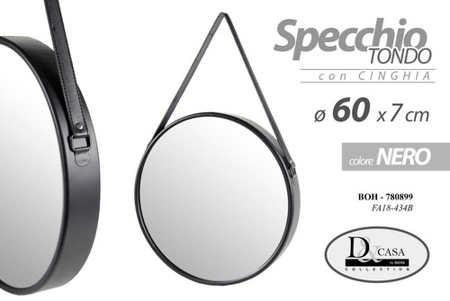 Specchio cinghia nero - 60,