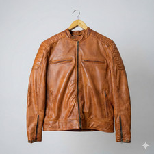 Giacca Uomo Pelle Marrone Cafe