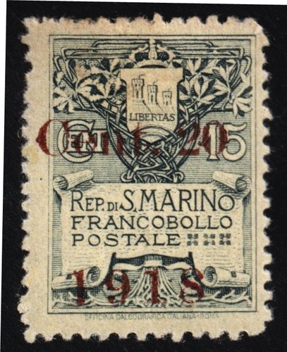 San marino 1918 mlh 20 - 1918,