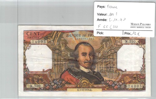Banconota francia 100 - francia,