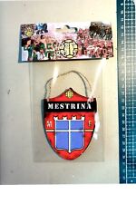 scudetto gagliardetto legno calcio squadra calciatori sport mestre mestrina