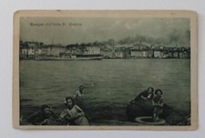 1920 cartolina ROVIGNO vista da ISOLA St.CATERINA+timbro AUSTRIACO su 10c-i855