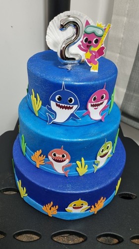 Torta scenografica baby shark - torta,