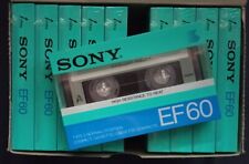 10 Cassette Sony EF 60  Rare