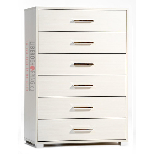 Cassettiera legno con - cassettiera, 6
