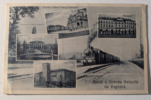 Cartolina multivista voghera - cartolina,