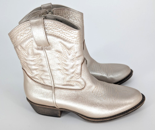 Stivaletti western argento