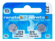 2 x Renata 373 Pila Batteria Orologio Mercury Free Silver Oxide SR916SW 1.55V