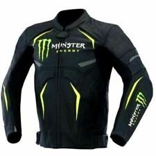Giacca di pelle nuova Monster Motorrad Racing biker, giacca di pelle motociclista MotoGP.
