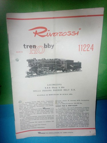 Rivarossi istruzioni loco - istruzioni,