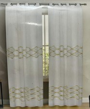 Coppia tende moderne con ganci