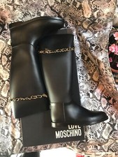 STIVALE DONNA MOSCHINO 38  ANTIPIOGGIA  NERO  SENZA LACCI