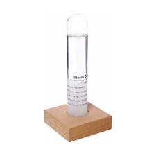 Kikkerland Storm Glass Admiral Fitzroy Wood Base Desk Weather Forecast Barometer