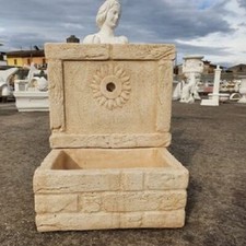 LAVANDINO LAVAMANI LAVABO LAVELLO VASCA RUSTICO NO MARMO PER ESTERNO DA GIARDINO