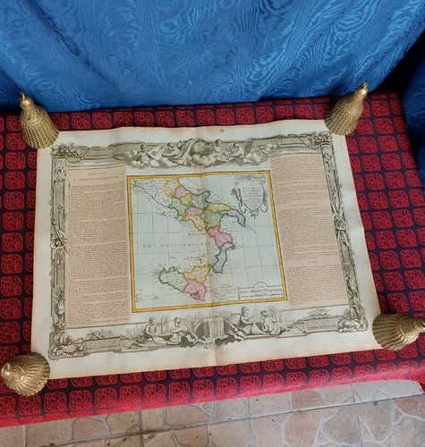 Antica carta geografica 1766 - antica,