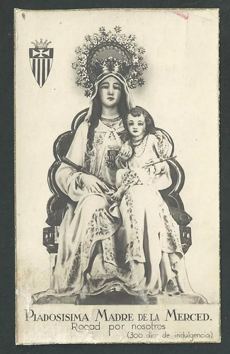 Santino antico madonna - santino,