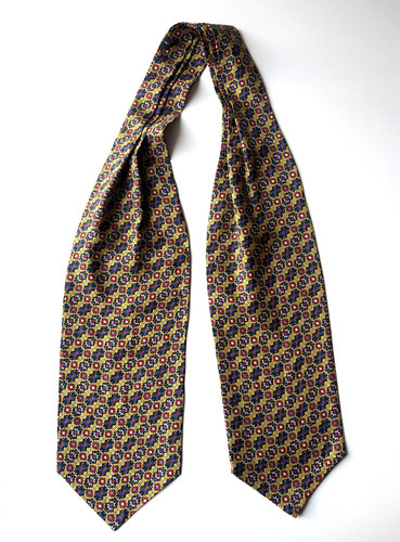 Cravatta ascot vintage seta - ascot,
