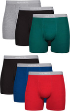 Hanes Slip Boxer Uomo, Cool Dri Biancheria Intima Idratante, Cotone No Ride-Up