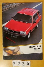 RENAULT 18 BREAK TYPE 2 TL GTL/ 4x4 GTX TD GTD/ 4x4 TURBO/ Diesel Fr 16 pages 84