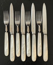 Raro antico set 8 forchette