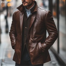 Giacca blazer pelle uomo