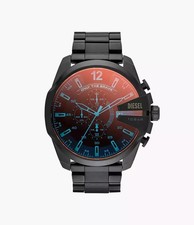 Diesel DZ4318 Mega Chief Orologio Cronografo Uomo - Nero