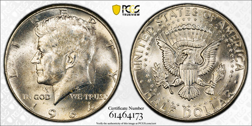 Mezzo dollaro kennedy 1964 - dollaro,