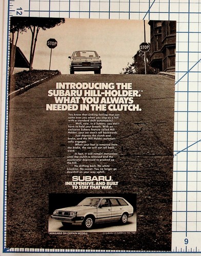 Pubblicità rivista auto