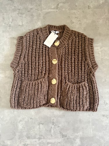 Maglione cardigan manica corta - cardigan,