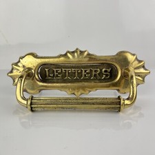 Buca delle Lettere Posta Placca con Sportellino Cassetta Maniglia porta Antica 