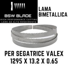 Lama a nastro 1295x13.2x0.65 per segatrici  VALEX TN 100