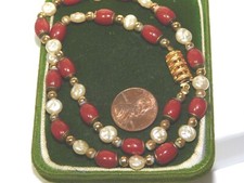 Corniola Rosso Vetro Perle