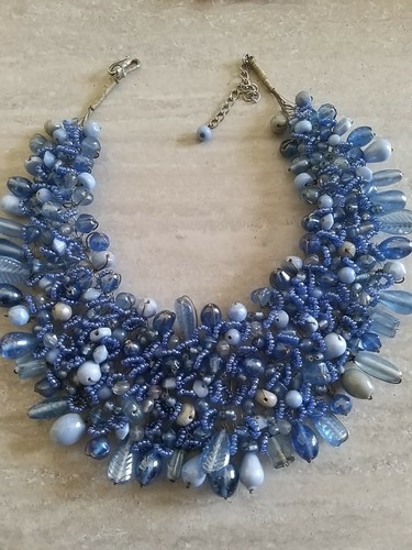 Collana vintage azzurra - vintage,