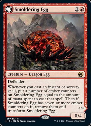 Mtg smoldering egg exc uovo - smoldering,