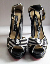 FRANKIE MORELLO SANDALO DA DONNA IN PELLE NERA N°35