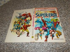 CARTONATO LA MARVELSTORIA DEI SUPER EROI CORNO 1°EDIZ. 1974 BN/OTTIMO STAN LEE