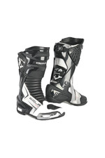 Bela Speedo 2.0 Microfibre Uomo Moto Corsa Stivali Nero bianco Rosso CE Approuvé