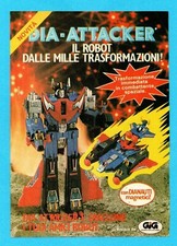 TOP982-PUBBLICITA'/ADVERTISING-1982-DIA-ATTACKER-ROBOT-GIG-1 foglio