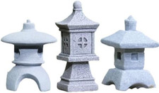 3 Pz Mini Pagode Statua Da