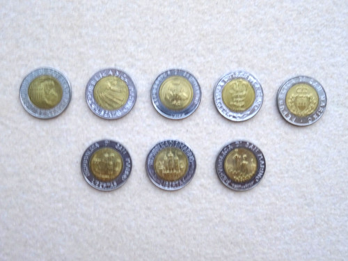 Monete 500 lire - 500, repubblica